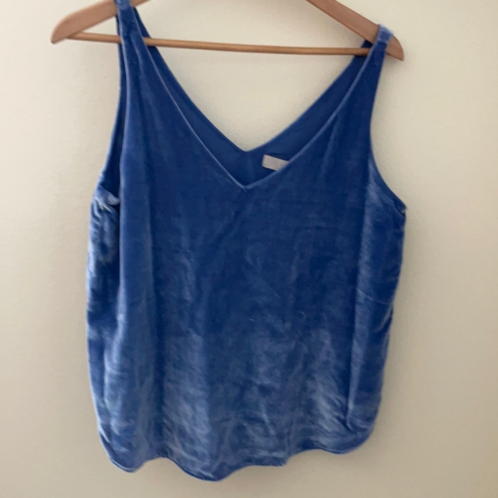 NWT blue velvet tank